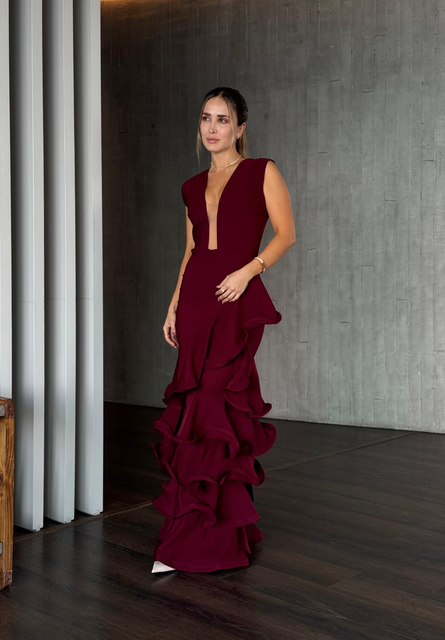 ABRIL DRESS VINO