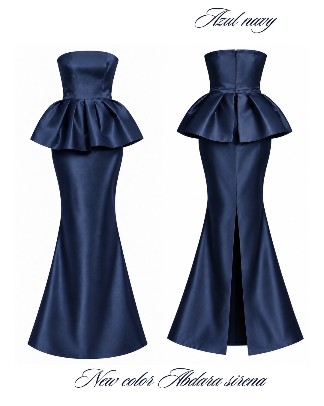 ABDARA DARK BLUE SIRENA DRESS