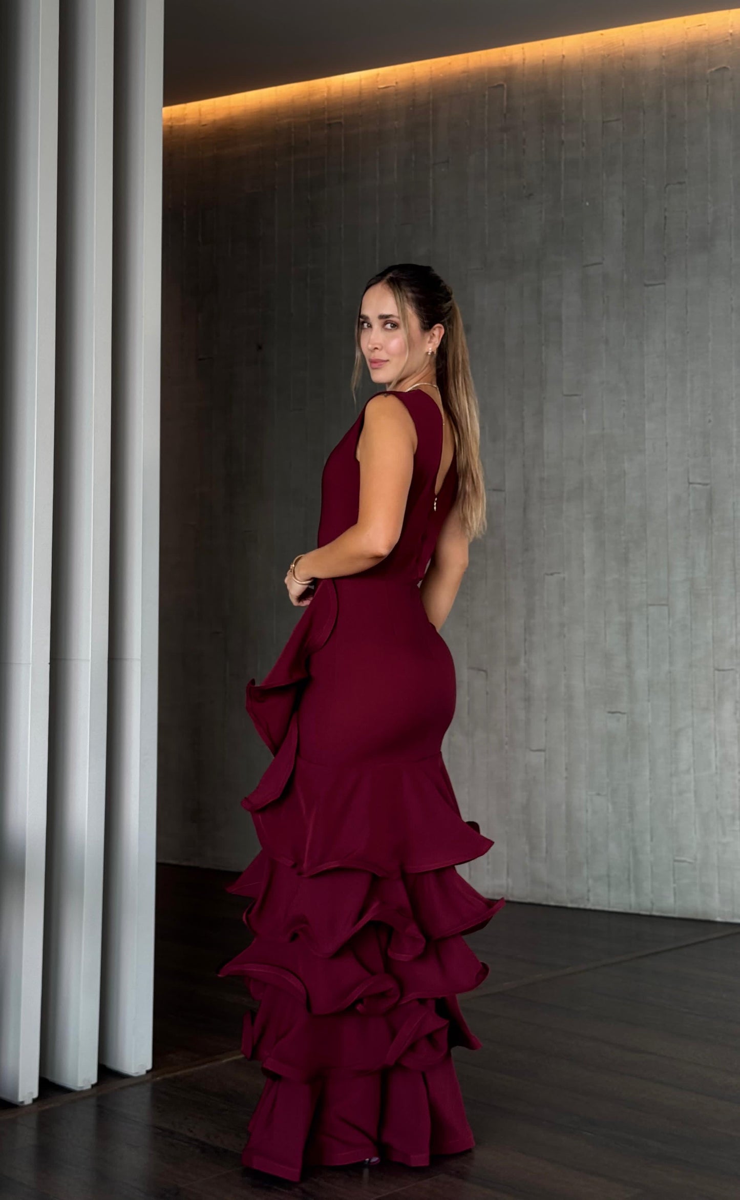 ABRIL DRESS VINO