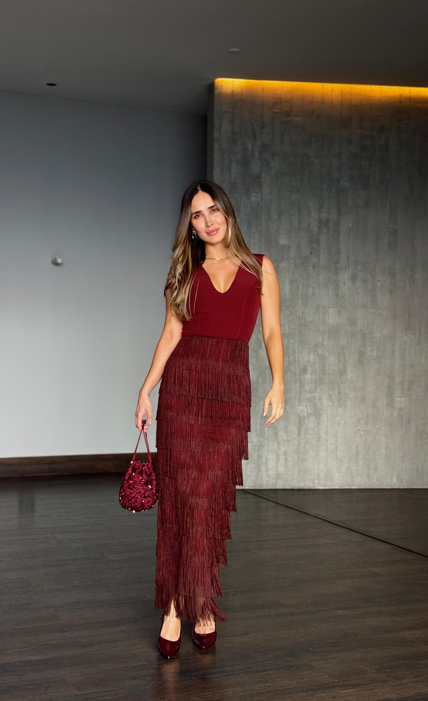 KALILA BURGUNDY
