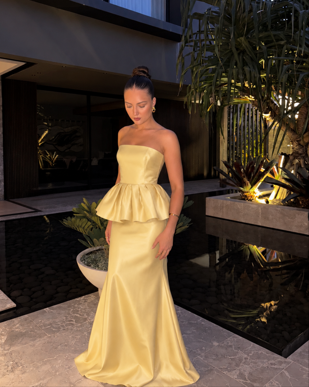 ABDARA BUTTER YELLOW SIRENA DRESS