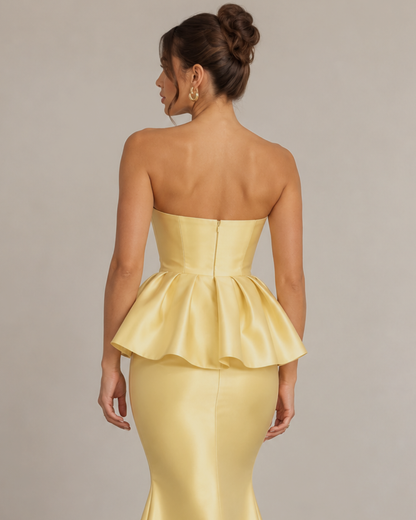 ABDARA BUTTER YELLOW SIRENA DRESS