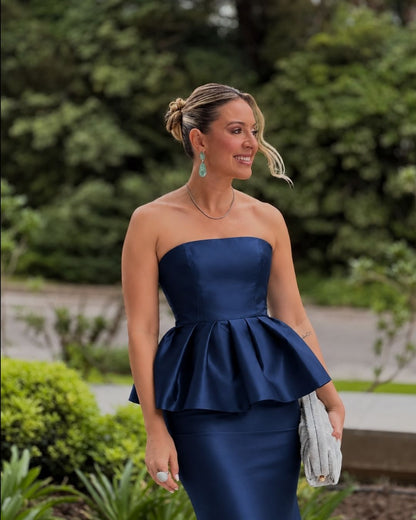 ABDARA DARK BLUE SIRENA DRESS