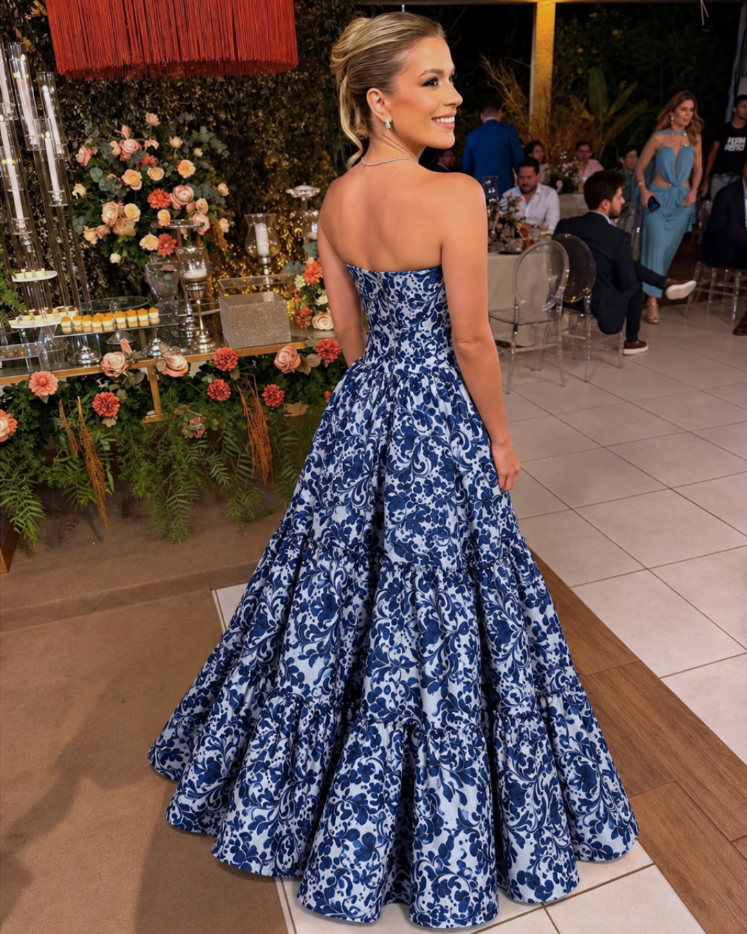 SOFIA DRESS DARK BLUE