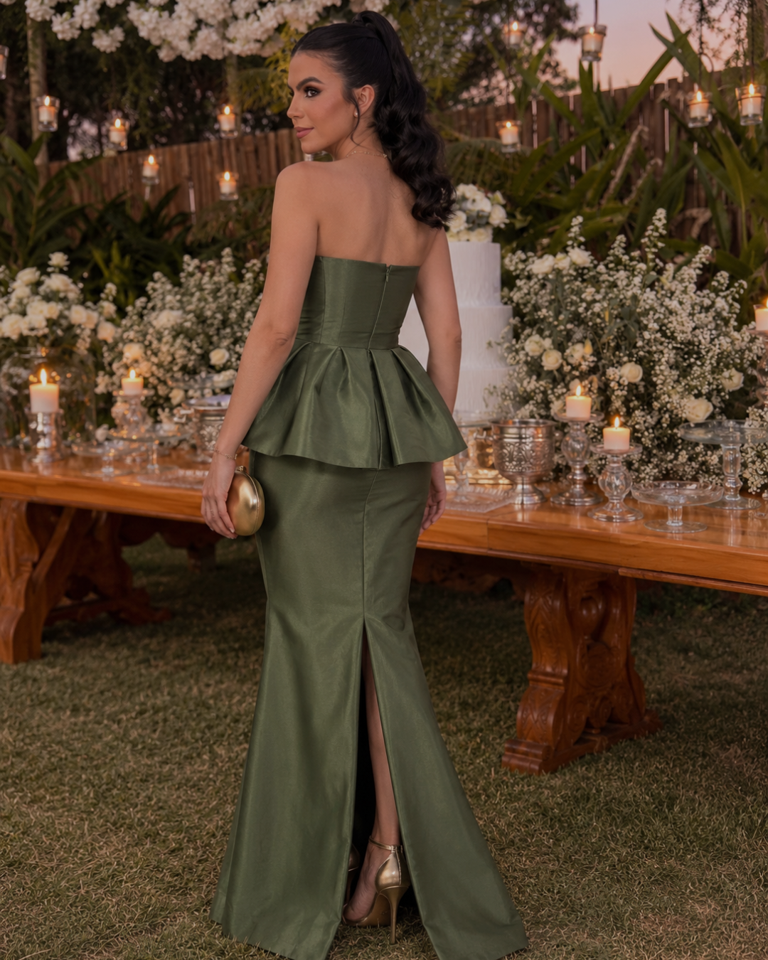 ABDARA OLIVA SIRENA DRESS