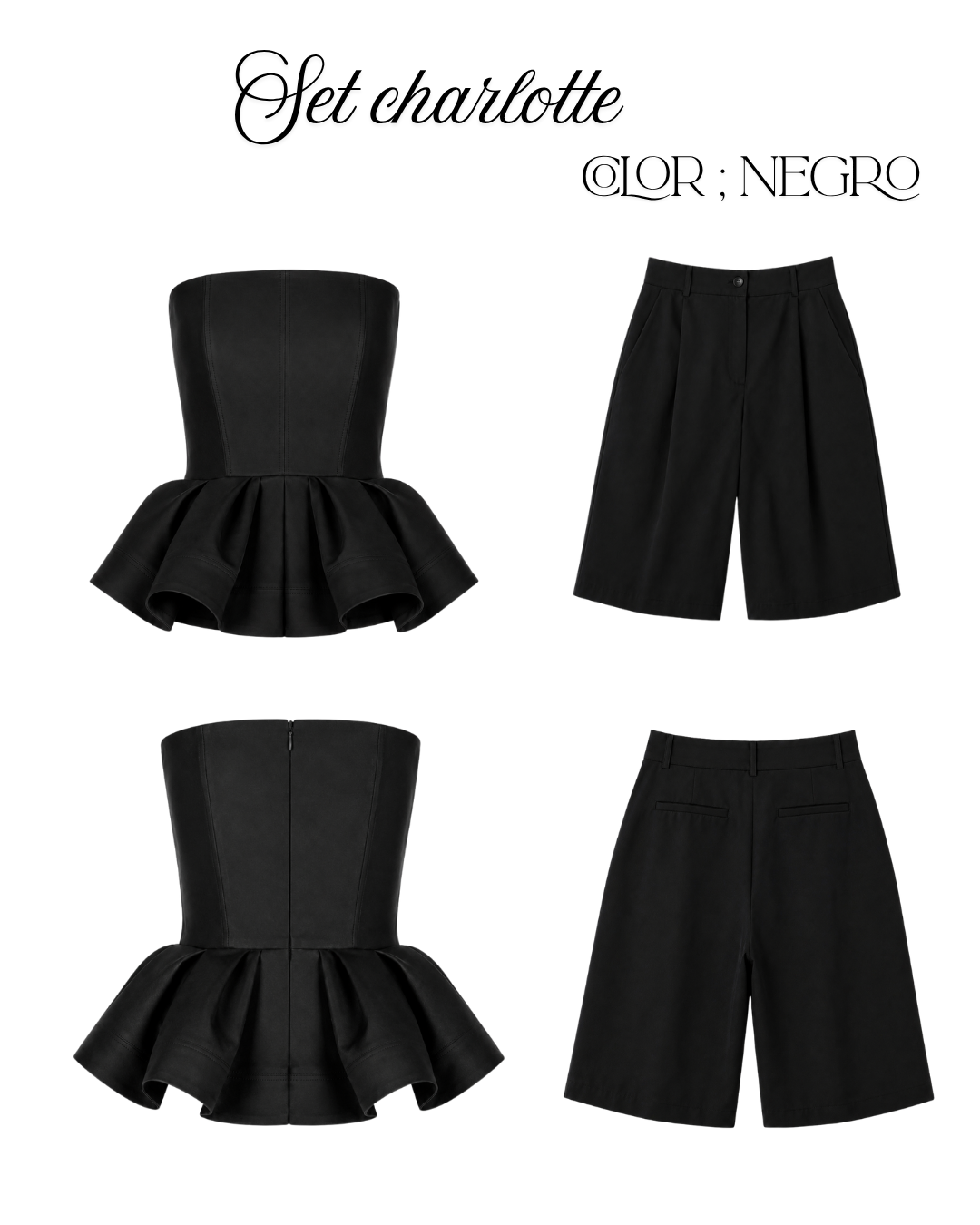 CHARLOTTE SET BLACK