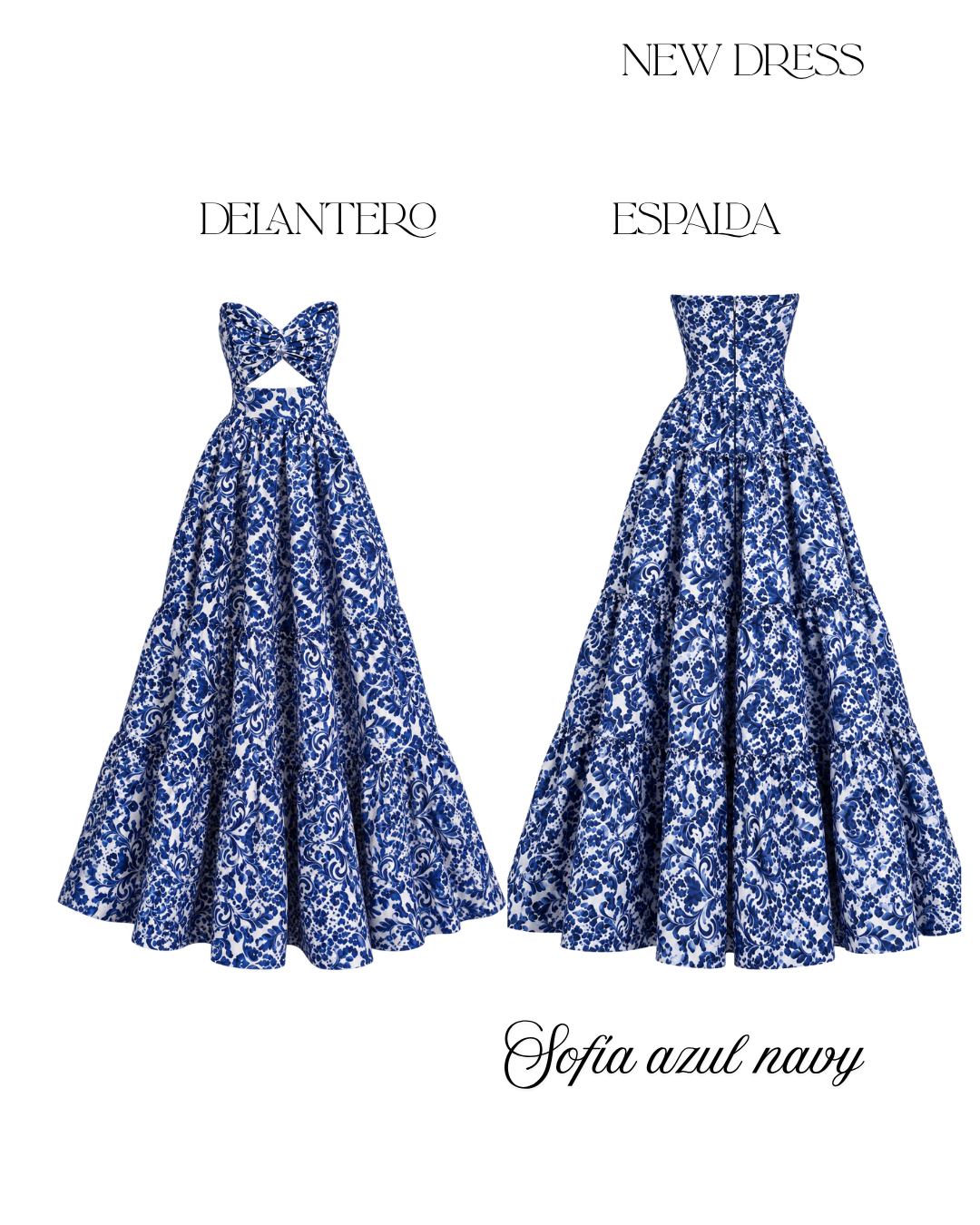 SOFIA DRESS DARK BLUE