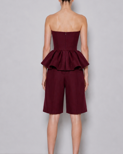 CHARLOTTE SET BURGUNDY