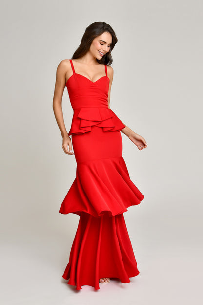LAVANDA RED GLAM DRESS
