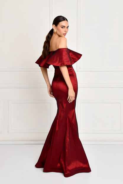 SEREA BURGUNDY DRESS